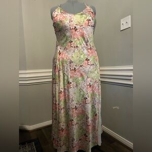 Plus sized long slip dress